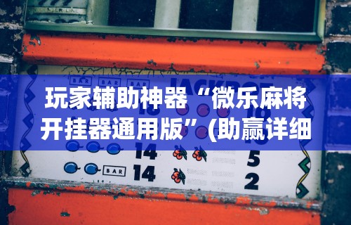 最新一款“微乐麻将怎么提高胜率详细教程	”附透视挂详细教程 