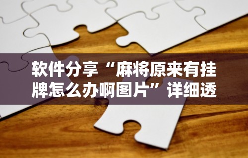 今日教程“微乐麻将外挂软件”开挂辅助软件教程