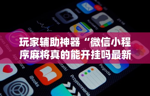 玩家实测“微乐内蒙麻将外卦”详细开挂玩法