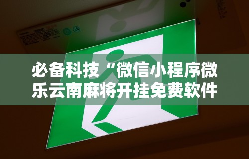 必备科技“微信小程序微乐云南麻将开挂免费软件”真实开挂技巧分享