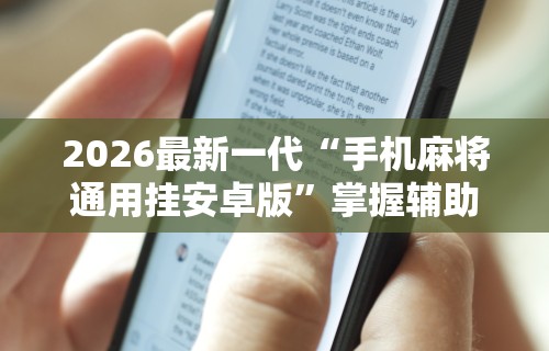 2026最新一代“手机麻将通用挂安卓版	”掌握辅助功能必胜规则