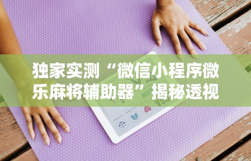 独家实测“微信小程序微乐麻将辅助器”揭秘透视辅助万能挂