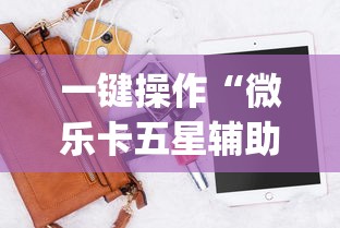 一键操作“微乐卡五星辅助器”(外卦神器下载)
