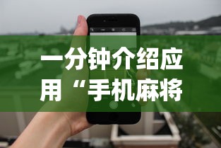 一分钟介绍应用“手机麻将开挂免费软件下载安装”(透视)开挂辅助脚本+详细开挂安装教程