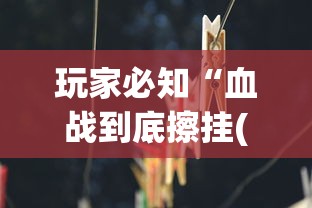 玩家必知“血战到底擦挂(辅助外挂+教程) 