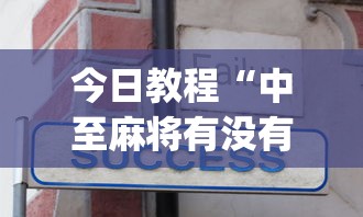 今日教程“中至麻将有没有假”(详细透视教程)-知乎
